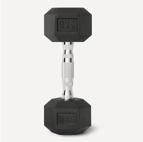 Amazon Basics Gummi Ummantelte Sechskant-Hantel-Set – Umweltfreundlich und nachhaltig für Home-Workout