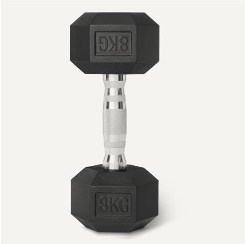 Amazon Basics Gummi Ummantelte Sechskant-Hantel-Set – Umweltfreundlich und nachhaltig für Home-Workout