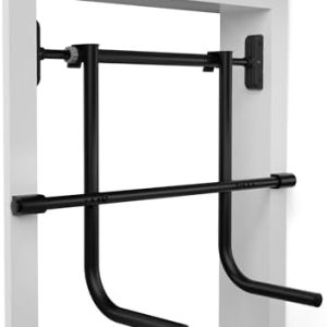 PULLUP & DIP Klimmzugstange für Türrahmen – Profi Pull-up Bar mit gepolsterten Griffen für sicheres Training ohne Schrau