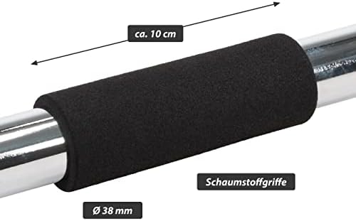 Klimmzugstange von – Stufenlos verstellbar 63-100 cm für Türrahmen – Perfekt für Home Workout und Bodybuilding
