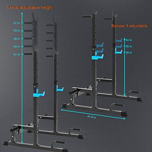 Squat Rack von – Höhenverstellbarer Multi-Funktions Hantelständer für Zuhause, ideal für Krafttraining und Gewichtheben