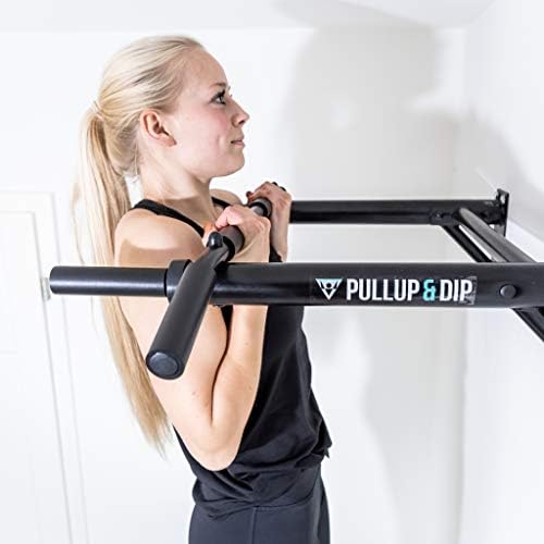 PULLUP & DIP Profi Klimmzugstange Wandmontage – Multigriff für Fitness Zuhause inkl. eBook und Zubehör, bis 200 kg