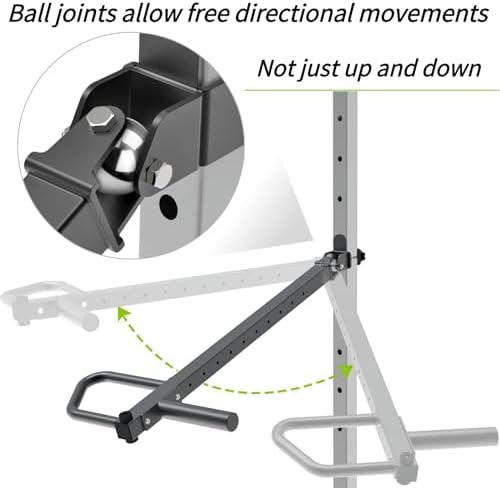 SELEWARE Multi Grip Dip-Stangenaufsatz für Power Rack - 500 lbs Kapazität, ideal für Krafttraining!