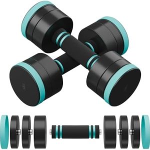 Dripex Hanteln Set – Verstellbare Kurzhanteln für effektives Home-Workout, 2er Set mit Stahlgewichten, ideal für Krafttr