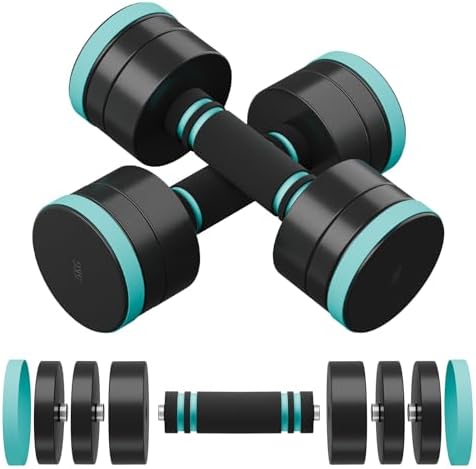 Dripex Hanteln Set – Verstellbare Kurzhanteln für effektives Home-Workout, 2er Set mit Stahlgewichten, ideal für Krafttr