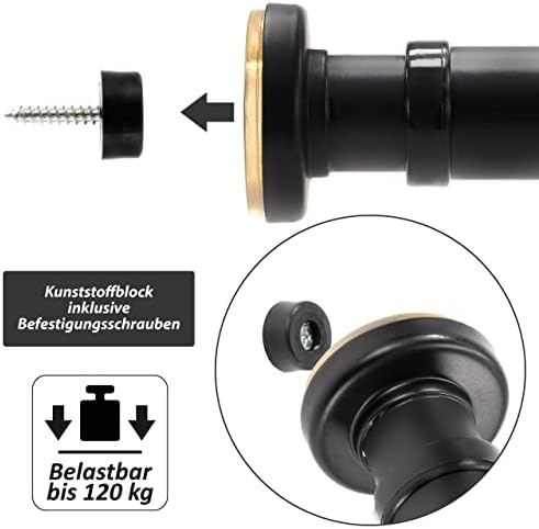 Klimmzugstange von – Stufenlos verstellbar 63-100 cm für Türrahmen – Perfekt für Home Workout und Bodybuilding