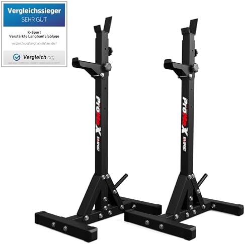 K-Sport: Verstärkter Squat Rack für bis zu 250 kg – Höhenverstellbarer Hantelständer für effektives Muskeltraining zuhau