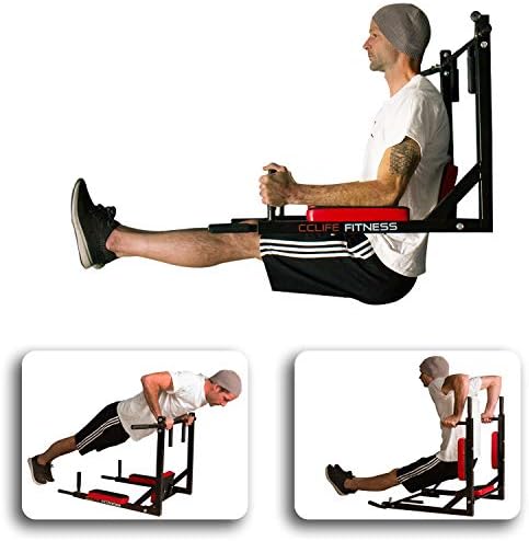 CCLIFE Klimmzugstange Multigriff für Wandmontage – Maximale Stabilität bis 200kg für effektives Bodyweight-Training Zuha