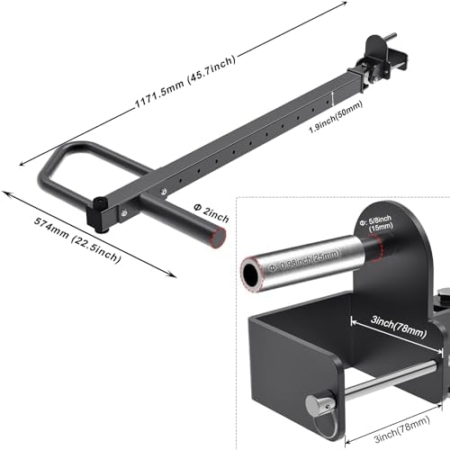 SELEWARE Multi Grip Dip-Stangenaufsatz für Power Rack - 500 lbs Kapazität, ideal für Krafttraining!
