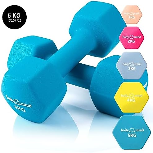 Body & Mind® Hanteln 2er Set – Effektive Gymnastikhanteln für Zuhause, ideal für Krafttraining!