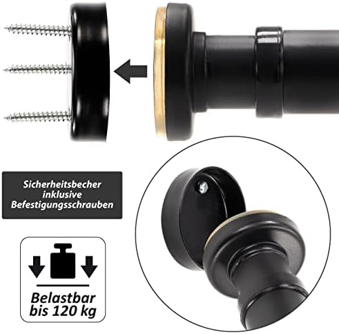 Klimmzugstange von – Stufenlos verstellbar 63-100 cm für Türrahmen – Perfekt für Home Workout und Bodybuilding