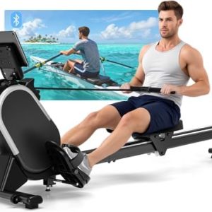 CHAOKE Rudergerät für Zuhause – Leises Magnetisches Upgrade 2026 mit App, 16 Widerstandsstufen und Doppelschienen bis 16