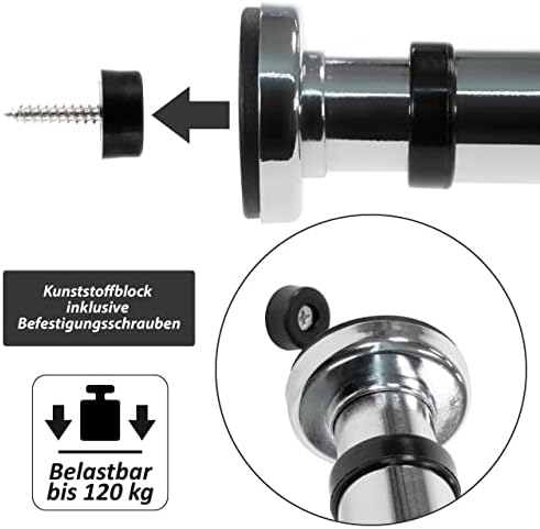 Klimmzugstange von – Stufenlos verstellbar 63-100 cm für Türrahmen – Perfekt für Home Workout und Bodybuilding