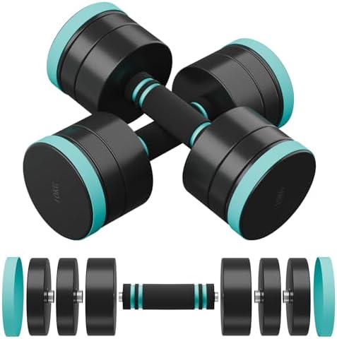 Dripex Hanteln Set – Verstellbare Kurzhanteln für effektives Home-Workout, 2er Set mit Stahlgewichten, ideal für Krafttr