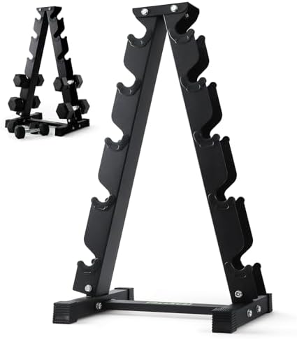 HantelRack Premium - Strapazierfähiger Hantelständer mit 5-Tier für effizientes Krafttraining Zuhause