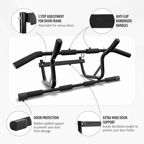 DMoose Klimmzugstange für Tür – 158,8 kg Tragkraft, ideal für Heimfitness & Krafttraining