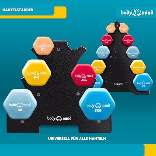 Body & Mind® Hanteln 2er Set – Effektive Gymnastikhanteln für Zuhause, ideal für Krafttraining!
