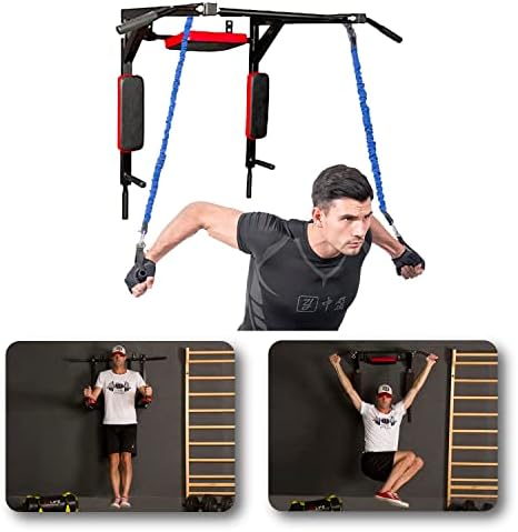 CCLIFE Klimmzugstange Multigriff für Wandmontage – Maximale Stabilität bis 200kg für effektives Bodyweight-Training Zuha