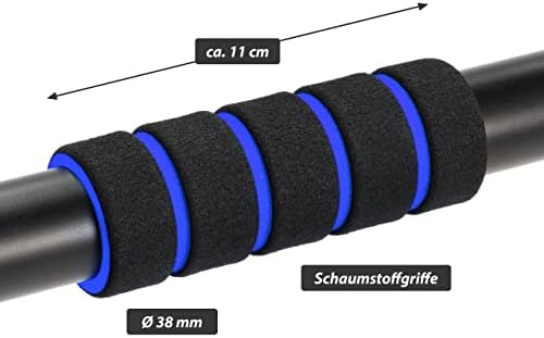 Klimmzugstange von – Stufenlos verstellbar 63-100 cm für Türrahmen – Perfekt für Home Workout und Bodybuilding