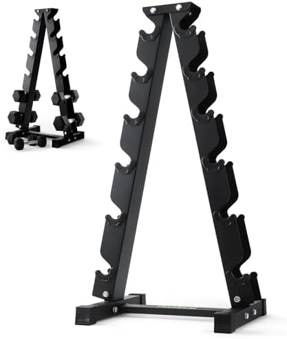 HantelRack Premium - Strapazierfähiger Hantelständer mit 5-Tier für effizientes Krafttraining Zuhause