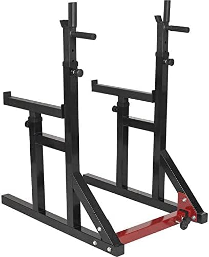 GORILLA SPORTS® Kniebeugenständer mit verstellbarem Langhantel Set 30kg & Dip-Griffen für gezielte Muskeltraining Zuhaus