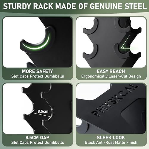 HantelRack Premium - Strapazierfähiger Hantelständer mit 5-Tier für effizientes Krafttraining Zuhause