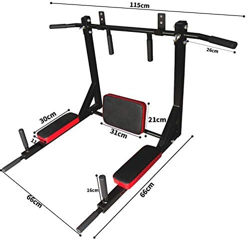 CCLIFE Klimmzugstange Multigriff für Wandmontage – Maximale Stabilität bis 200kg für effektives Bodyweight-Training Zuha