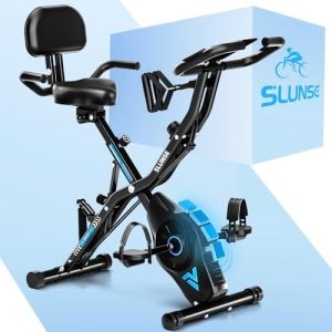 2025 Neu 5-in-1 Hometrainer Fahrrad - Klappbares Ergometer mit 16 Stufen, extra leise für effektives Indoor-Kardio-Train