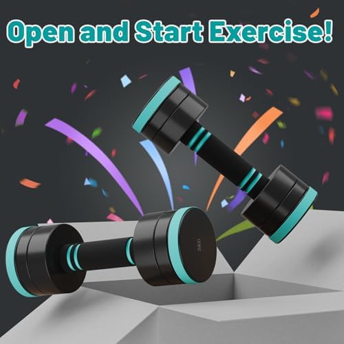 Dripex Hanteln Set – Verstellbare Kurzhanteln für effektives Home-Workout, 2er Set mit Stahlgewichten, ideal für Krafttr