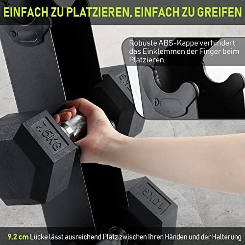 HantelRack Premium - Strapazierfähiger Hantelständer mit 5-Tier für effizientes Krafttraining Zuhause
