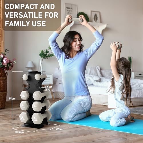 HantelRack Premium - Strapazierfähiger Hantelständer mit 5-Tier für effizientes Krafttraining Zuhause