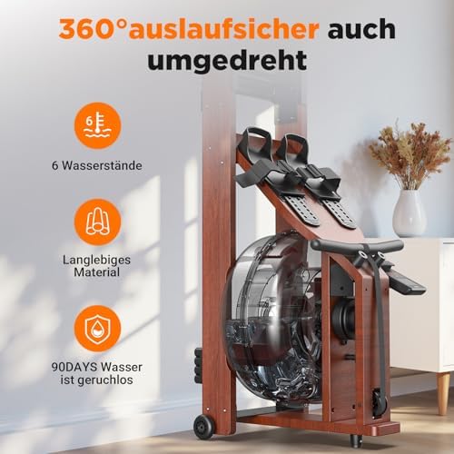 YOSUDA Rudergerät für Zuhause – Ultraleise Magnetmaschine mit 16 Widerstandsstufen, APP & LCD, platzsparend und bis 160k