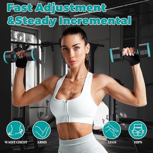 Dripex Hanteln Set – Verstellbare Kurzhanteln für effektives Home-Workout, 2er Set mit Stahlgewichten, ideal für Krafttr