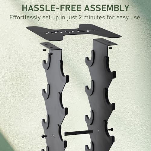 HantelRack Premium - Strapazierfähiger Hantelständer mit 5-Tier für effizientes Krafttraining Zuhause