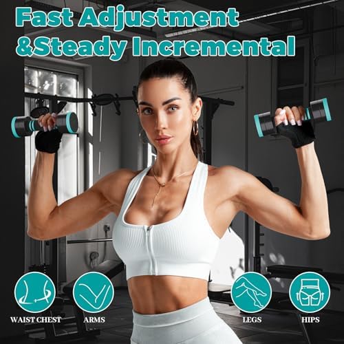 Dripex Hanteln Set – Verstellbare Kurzhanteln für effektives Home-Workout, 2er Set mit Stahlgewichten, ideal für Krafttr