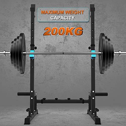 Squat Rack von – Höhenverstellbarer Multi-Funktions Hantelständer für Zuhause, ideal für Krafttraining und Gewichtheben