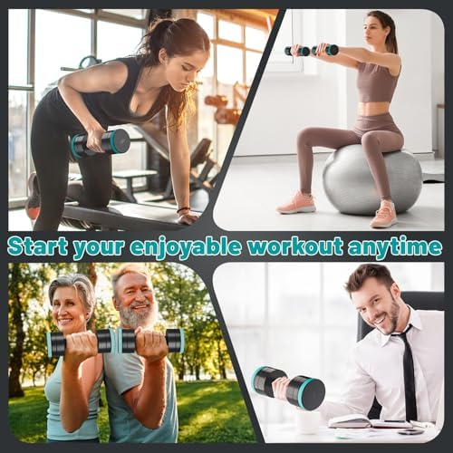 Dripex Hanteln Set – Verstellbare Kurzhanteln für effektives Home-Workout, 2er Set mit Stahlgewichten, ideal für Krafttr