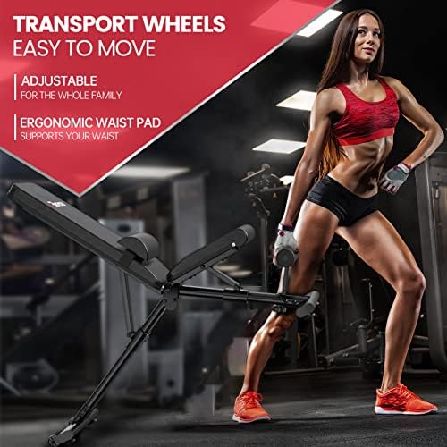 PASYOU Verstellbare Hantelbank - 90 Grad Multifunktionsbank für Zuhause, 400KG Belastung, schnell klappbar