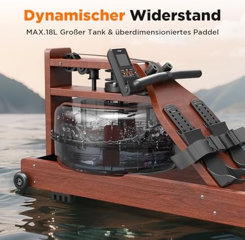 YOSUDA Rudergerät für Zuhause – Ultraleise Magnetmaschine mit 16 Widerstandsstufen, APP & LCD, platzsparend und bis 160k