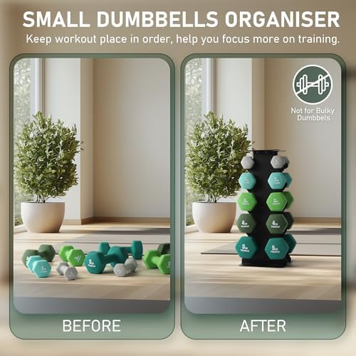 HantelRack Premium - Strapazierfähiger Hantelständer mit 5-Tier für effizientes Krafttraining Zuhause