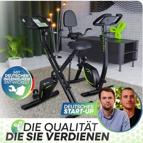 Tretmann Klappbarer Hometrainer – Extra Bequem & Leise für Senioren bis 150KG – Fitness für Zuhause